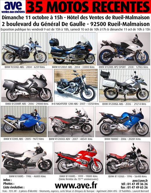 11102009-vente-aux-encheres-publiques-de-48-motos-bmw-doccasions-modeles-tres-recents-faible-kilometrage