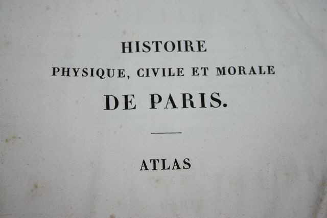 ATLAS, DULAURE, 3 EME EDITION, PARIS, BAUDOUIN FRERES, 1826.