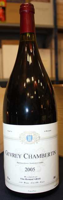 MAGNUM DE GEVREY CHAMBERTIN. DOMAINE BERNARD GRAS 2005.