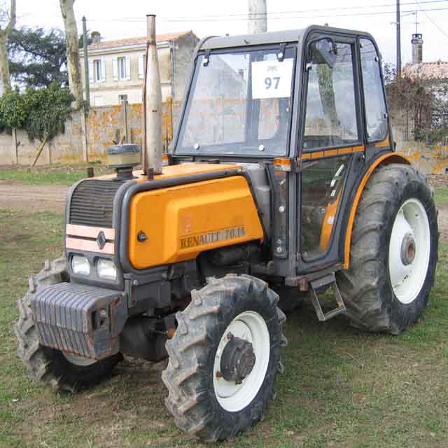 TRACTEUR AGRICOLE FRUITIER RENAULT 70.14F 4 RM 4 RM 1990