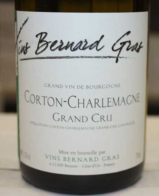6 BOUTEILLES DE CORTON CHARLEMAGNE, DOMAINE BERNARD GRAS, 2004, BLANC.