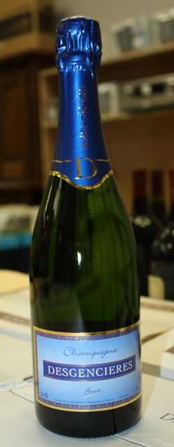 6 BOUTEILLES DE CHAMPAGNE BRUT DESGENCIERES.