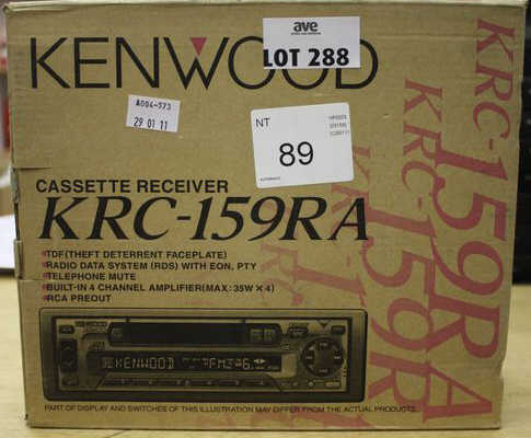 AUTORADIO KENWOOD KRC-159RA. VENDU NON TESTE. REFERENCE : 89