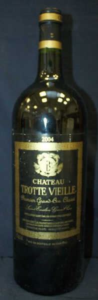 1 MAGNUM DE CHATEAU TROTTE VIEILLE 1 ER GRAND CRU CLASSE B SAINT-EMILION 2004.