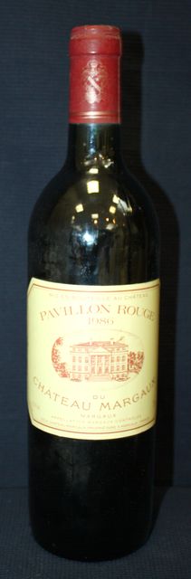 1 BOUTEILLE DE PAVILLON ROUGE DE CHATEAU MARGAUX 1986.
