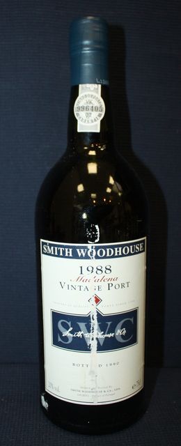 1 BOUTEILLE DE PORTO ROUGE MADALENA SMITH WOODHOUSE 1988.