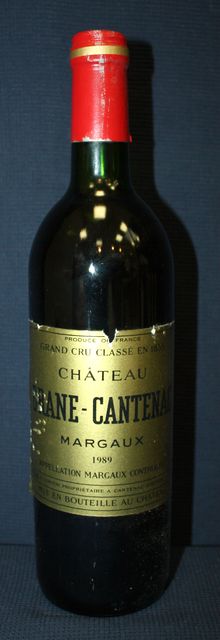 1 BOUTEILLE DE CHATEAU BRANE CANTENAC 2EME GRAND CRU CLASSE MARGAUX 1989.