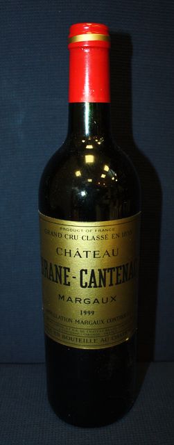 1 BOUTEILLE DE CHATEAU BRANE CANTENAC 2EME GRAND CRU CLASSE MARGAUX 1999.