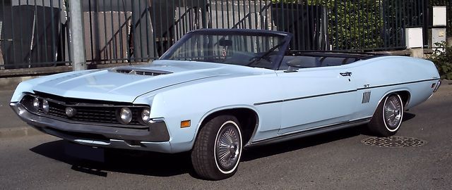 VOITURE FORD TORINO GT V8 CABRIOLET 1970