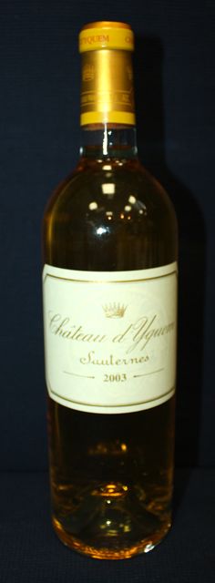 1 BOUTEILLE DE CHATEAU D'YQUEM 1ER GRAND CRU CLASSES SAUTERNES 2003.