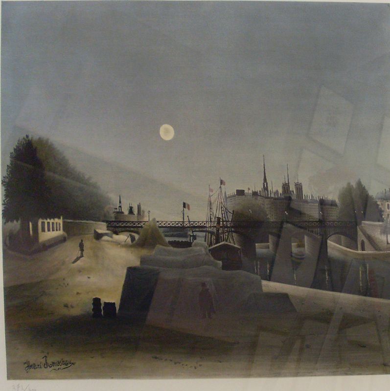 HENRY ROUSSEAU. LITHOGRAPHIE. NUMEROTEE 272/500. H 45 X L 54 CM.