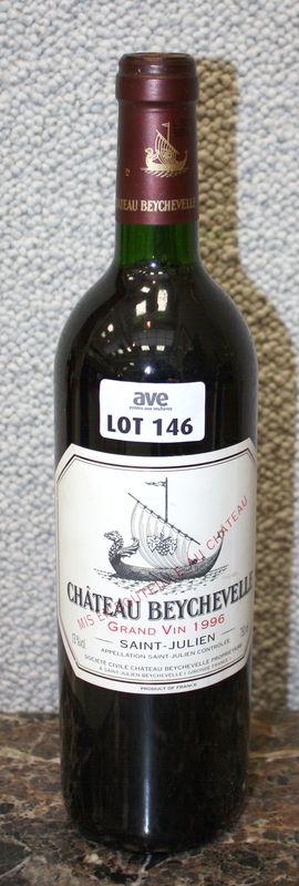 1 BOUTEILLE DE CHATEAU BEYCHEVELLE 4EME GRAND CRU CLASSE SAINT JULIEN. 1996.