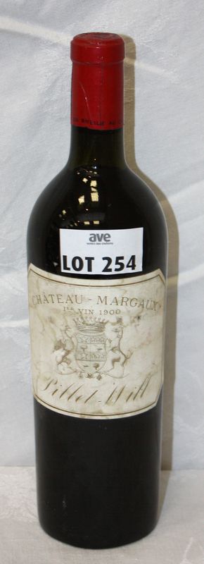 1 BOUTEILLE DE CHATEAU MARGAUX 1ER GRAND CRU CLASSE MARGAUX. 1900.