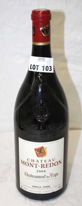 1 MAGNUM CHATEAUNEUF DU PAPE CHATEAU MONT REDON 2006.