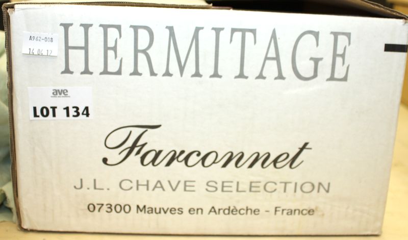 12 BOUTEILLES HERMITAGE FARCONNET 2007 DOMAINE J.L. CHAVE.