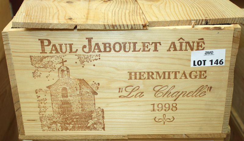 12 BOUTEILLES HERMITAGE LA CHAPELLE 1998 DOMAINE PAUL JABOULET AINE.