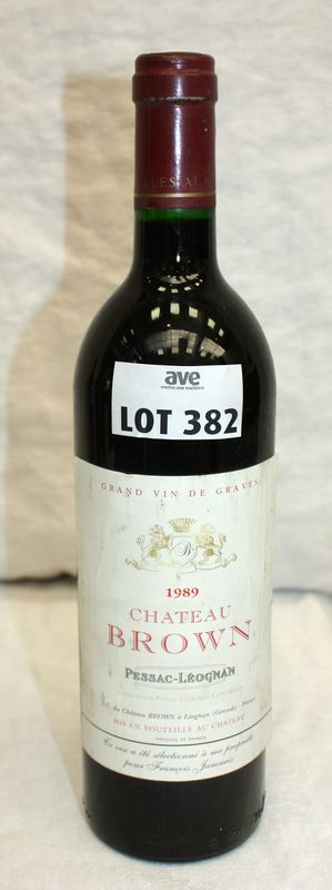 1 BOUTEILLE CHATEAU BROWN 1989 GRAVES.