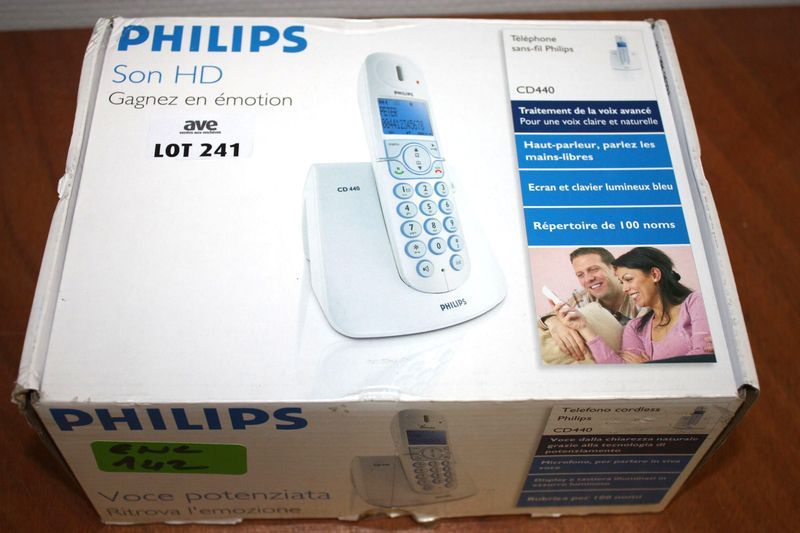 TELEPHONE SANS FIL PHILIPS CD440