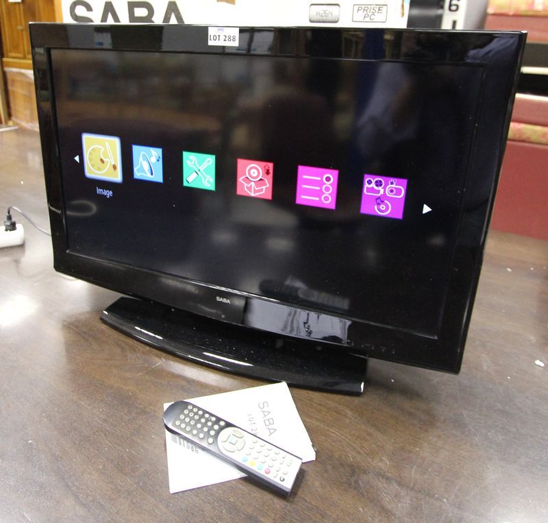 TV SABA LCD 81 CM. MODELE L32PV412/2 CARTON D ORIGINE ET TELECOMANDE.