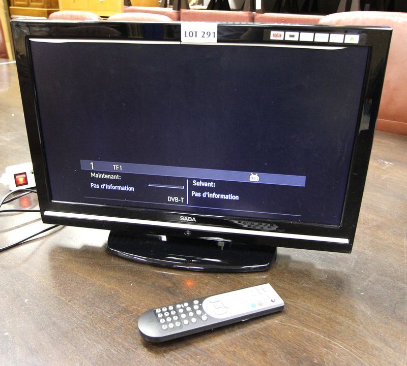 TV SABA LCD 56 CM. MODELE SCB2210VX 22 POUCES + TELECOMMANDE.