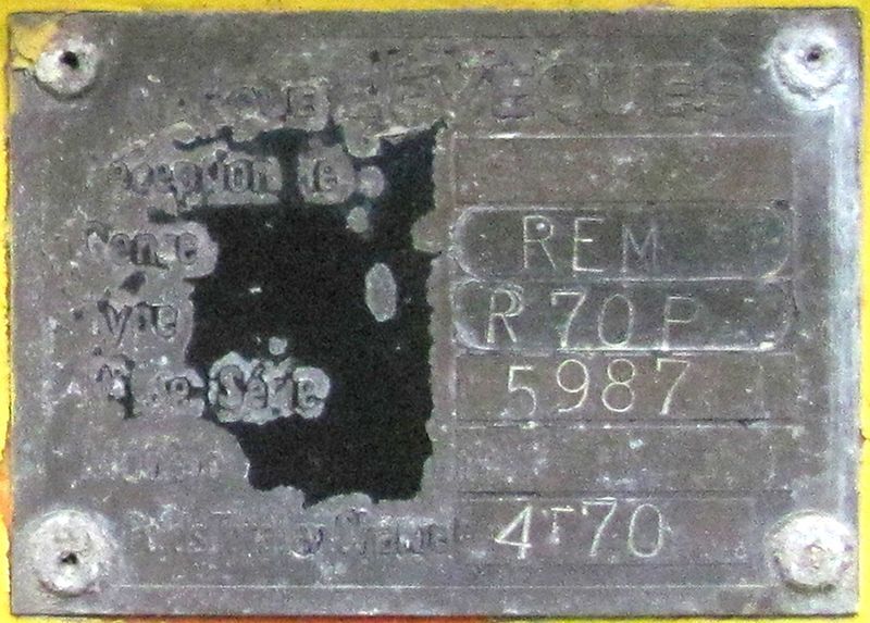 REMORQUE PORTE TOURET LEVEQUES FOURNIER R7OP 4700 KG 1970