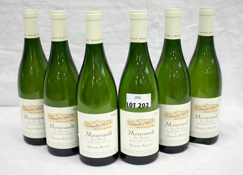 6 BOUTEILLES MEURSAULT LES VIREUILS 2008 DOMAINE ROULOT.