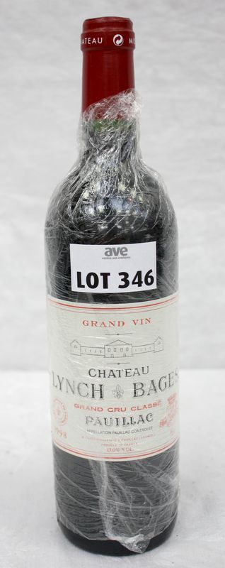 1 BOUTEILLE CHATEAU LYNCH BAGES 1998 5EME GRAND CRU CLASSE PAUILLAC.