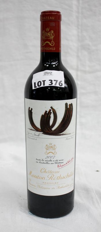 1 BOUTEILLE CHATEAU MOUTON ROTHSCHILD 2007 1ER GRAND CRU CLASSE PAUILLAC.