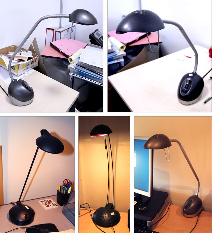 1 LAMPE DE BUREAU. MODELES DIVERS. LOT VENDU A L'UNITE AVEC FACULTE DE REUNION.