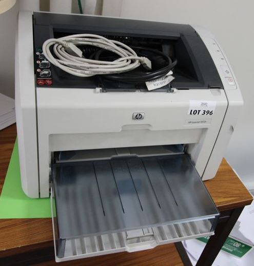 1 IMPRIMANTE HP LASERJET 1022N. 1 BAC. AILE PRINCIPALE 3E ETAGE.