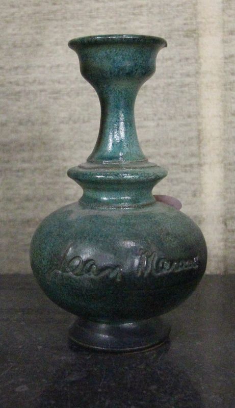 Jean Marais - Petit vase en céramique à couverte verte