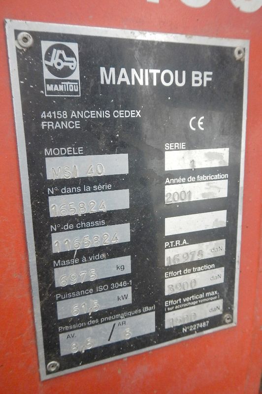 CHARIOT ELEVATEUR MANITOU MSI 40 4 000KG
