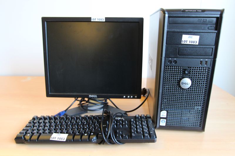 UNITE CENTRALE DE MARQUE DELL MODELE OPTIPLEX GX755 AVEC WINDOWS VISTA ET PROCESSEUR PENTIUM INTEL CORE  VPRO. SERVICE TAG : 3CSP93J. ON Y JOINT UN ECRAN DE MARQUE DELL MODELE E178FPC 17 POUCES ET UN CLAVIER.BUREAU BUC 506. VENDU A L'UNITE AVEC FACULTE DE REUNION.