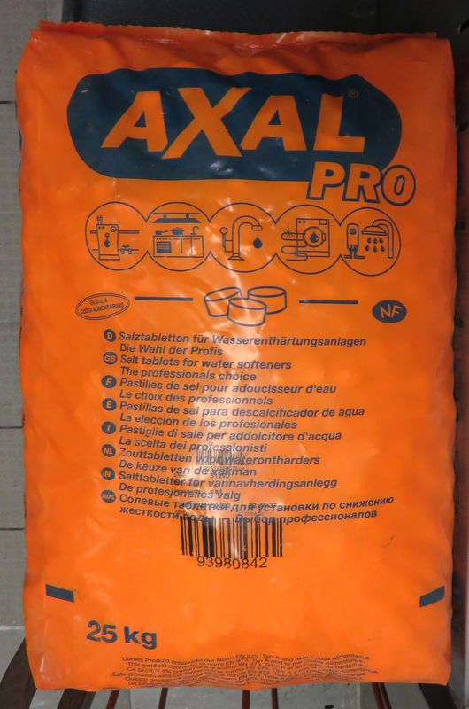 Sel pour adoucisseur, AXAL, 25 kg