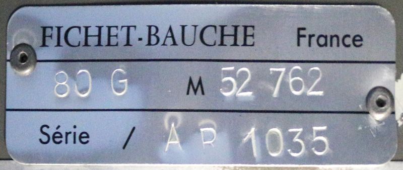 ARMOIRE FORTE IGNIFUGEE DE MARQUE FICHET-BAUCHE MODELE AR1035 OUVRANT SUR 14 TIROIRS A CREMONES A 5 CASIERS. DIMENSIONS : 197 X 113  X 85 CM. BATIMENT J SOUS SOL.