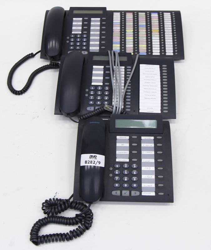 39 TELEPHONES DE MARQUE SIEMENS MODELE OPTIPOINT 500 STANDARD, 1 EXTENSION KEY MODULE, ET 2 EXTENSIONS OPTIPOINT BLF.