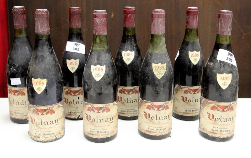 VOLNAY. HENRY MONTAGNY. 1985. 8 BOUTEILLES.