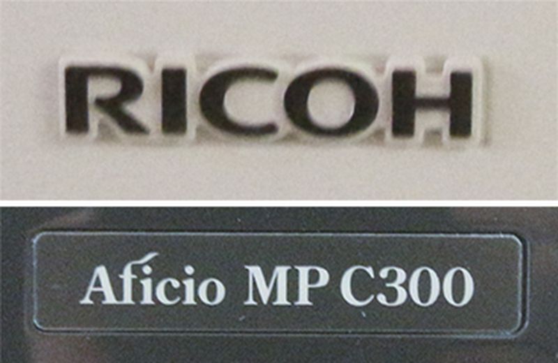 COPIEUR MULTIFONCTION COULEUR DE MARQUE RICOH MODELE AFICIO MPC300. CHARGEUR, RECEVEUR, 3 BACS A4.