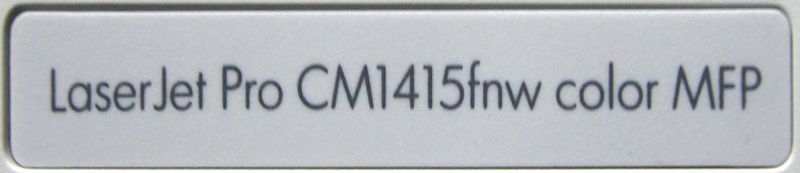 IMPRIMANTE COULEUR DE MARQUE HP MODELE LASERJET PRO CM1415FNW COLORMFP. 1 BAC.