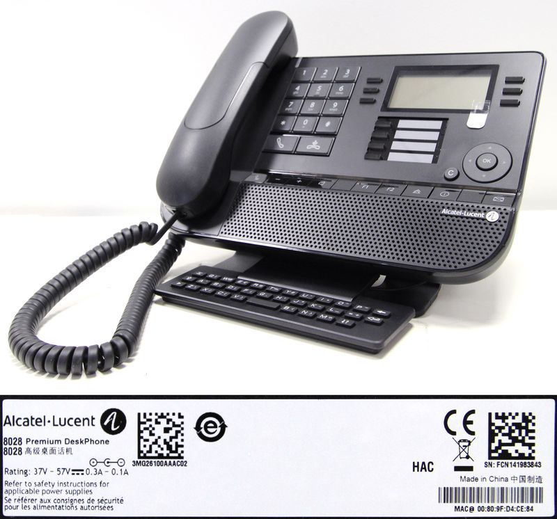TELEPHONE IP DE MARQUE ALCATEL-LUCENT MODELE 8028 PREMIUM.