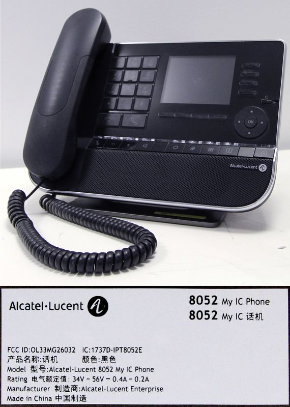 2 TELEPHONES IP DE MARQUE ALCATEL-LUCENT MODELE 8052.