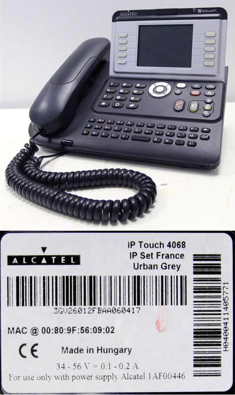 LOT 12. 100 UNITES.TELEPHONES IP DE MARQUE ALCATEL-LUCENT MODELE 4068 EN NOIR OU EN BLANC.