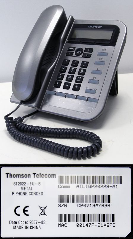 20 TELEPHONES DE MARQUE THOMSON MODELE ST2022.