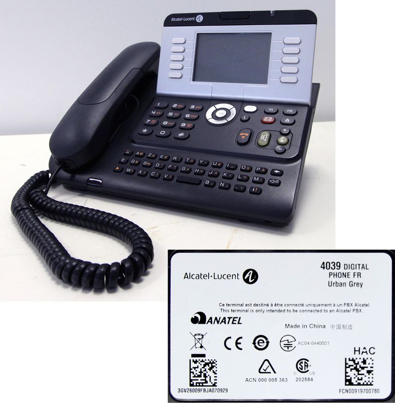 LOT 28. 18 UNITES. TELEPHONES DE MARQUE ALCATEL-LUCENT MODELE 4039.