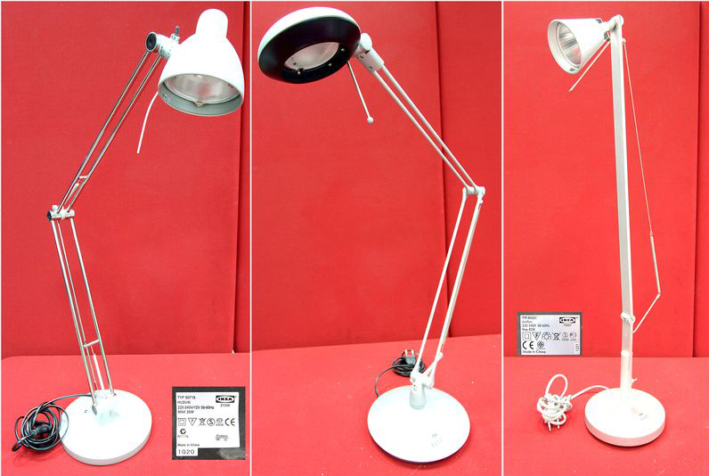 12 LAMPES DE BUREAU DE MARQUE IKEA. DIVERS MODELES.