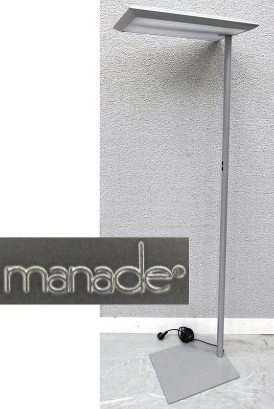 LOT 55. 1 UNITE. LAMPADAIRE MODELE SILHOUETTE DE MARQUE MANADE. DESIGN LUIS JARAMILO. STRUCTURE EN ALU. H : 192 CM.