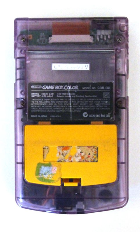 Cache Pile De Remplacement Compatible Game Boy Color Jaune Soleil :  : High-Tech