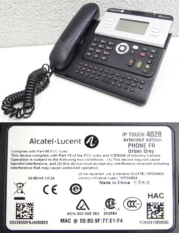 206 POSTES DE TELEPHONES DE MARQUE ALCATEL LUCENT MODELE IP TOUCH 4028.