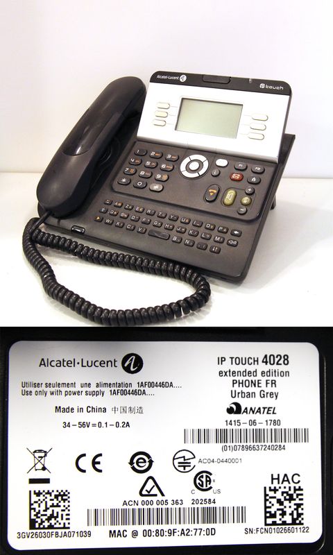 LOT 350. 40 UNITES. TELEPHONE IP DE MARQUE ALCATEL MODELE 4028 EXTENDED EDITION. MA