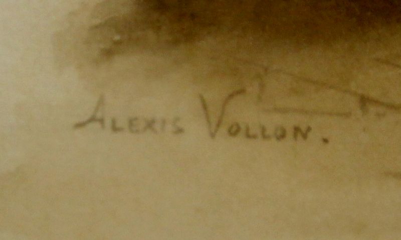 ALEXIS VOLLON (1865-1945)
" LE PIERROT AMOUREUX " ET " LA SERVANTE "
AQUARELLE SUR PAPIER
SIGNEES EN BAS A GAUCHE . 30 X 22 CM.